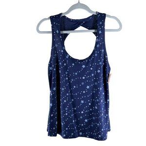 Americana Tank Womens Tops Size‎ M Star Print Open Back